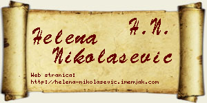 Helena Nikolašević vizit kartica